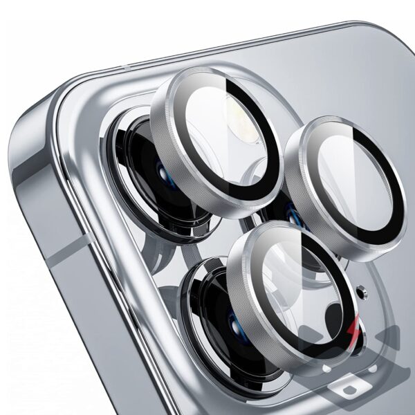 iPhone 15 Pro Max Metal Camera Lens Протектор за камера High Quality /сребрист/