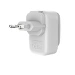 ЗАРЯДНО С ЛАМПА И ДВА ПОРТА 220V + LED LAMP LDNIO A2205 type C - Image 3