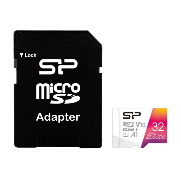 32GB Карта памет Silicon Power Elite Elite Colorful, Class 10, SD Adapter