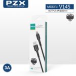 Кабел Lightning PZX V145 3А 1m /черен/ - Image 2