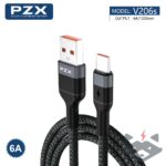 60W-Кабел плетен /USB – Type C/ PZX V206s PD /1метър/