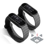 Силиконова каишка за Xiaomi Mi Band 5/ 6/ 7/карбон/ - Image 5