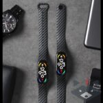 Силиконова каишка за Xiaomi Mi Band 5/ 6/ 7/карбон/ - Image 3
