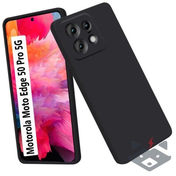 Motorola Edge 50 Pro силиконов гръб мат /черен/