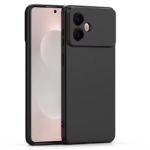 Samsung S26 Edge Калъф Silicone Matt /черен/