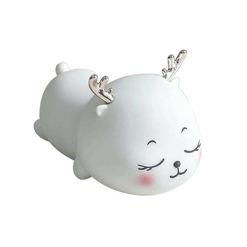 vensfon-1 Нощна лампа SUPERFIRE Deer Tuanzi Silicone Pat, Kids, USB - Image 1