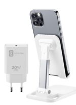 Комплект зарядно 220V, 20W и стойка за телефон /бял/ - Image 2