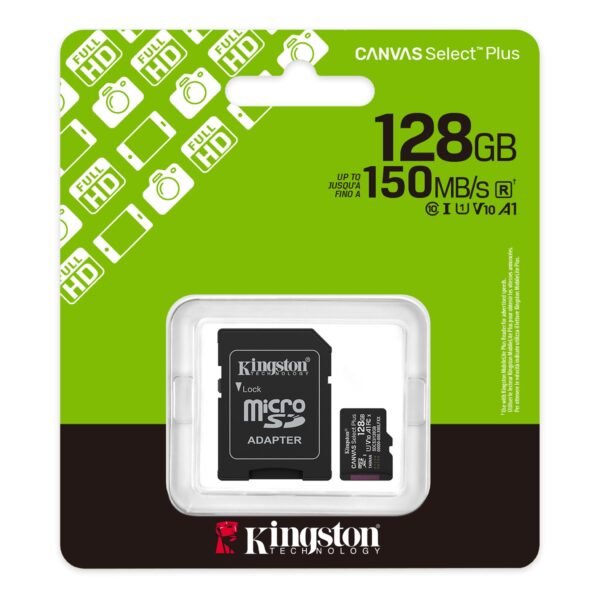 128GB Карта памет Kingston Canvas Select Plus, microSDXC