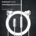 Слушалки с микрофон PZX 1582- type C Superbass /бели/ - Image 3