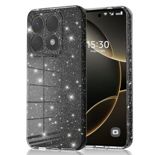 Xiaomi Redmi 15C Crystal Case -173mm /прозрачен силиконов кейс с вградени брокатени частици/