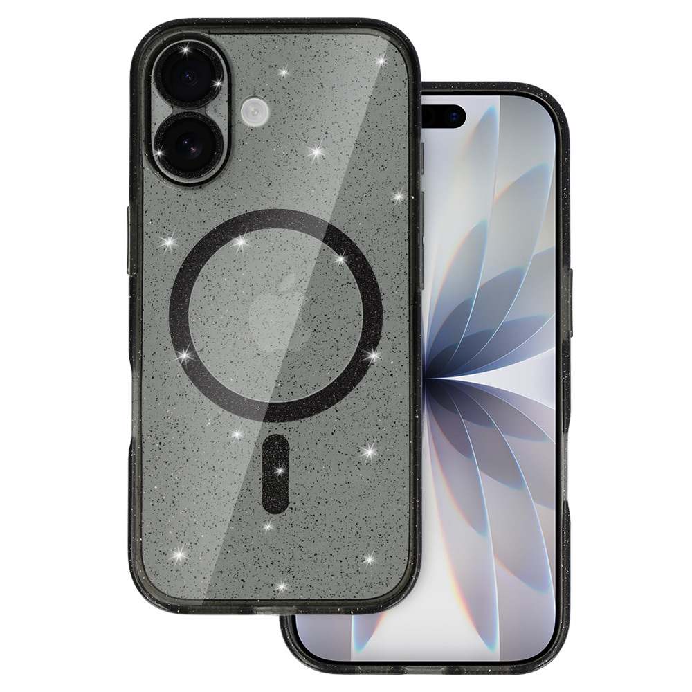 vensfon-17-glitter-case Apple iPhone 17 Блестящ Magsafe калъф /черен/ - Image 1