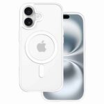 Apple iPhone 17 Акрилен цветен калъф Magsafe /бял/
