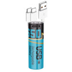SMARTOOOLS Батерия 18650 Rechargeable Type-C, 2000mAh /2 бр./