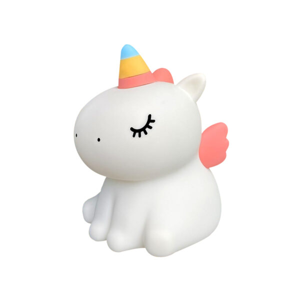 Нощна лампа Nimbo Silicone Fluffy unicorn, PAT, 3-whites, USB /бяла/