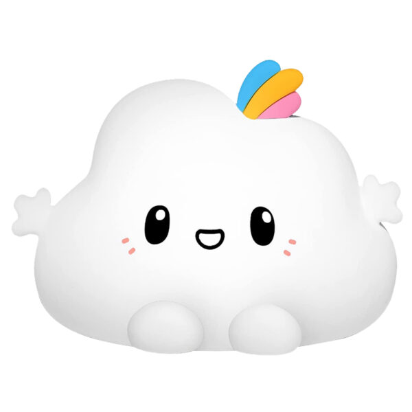 Нощна лампа Nimbo Cloud, PAT, colorful, USB, timer /бяла/