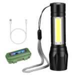 Мини фенер акумулаторен BL-912, презареждаем – със zoom фокус - Image 4