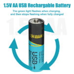 SMARTOOOLS Батерия AA 1.5V Rechargeable Type-C, 2200mWh - 4 бр. - Image 3