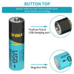 SMARTOOOLS Батерия AA 1.5V Rechargeable Type-C, 2200mWh - 4 бр. - Image 2