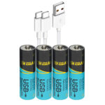 SMARTOOOLS Батерия AA 1.5V Rechargeable Type-C, 2200mWh - 4 бр.