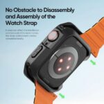 Apple Watch 46мм DUX DUCIS Калъф TAMO - прозрачен с черен цвят - Image 4