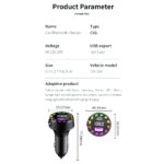 FM Трансмитер Bluetooth C55 + PD 30W - Image 8