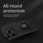 Xiaomi RedMi 9C Калъф Silicone Magnet Ring /черен/ - Image 5