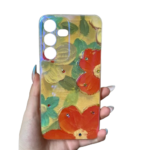 Samsung A55 Кейс Хамелеон IMD с цветни камъни - No11