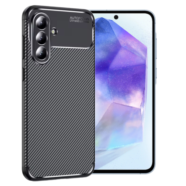 Samsung A56 Калъф Business CARBON /черен/