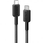 Кабел Anker 322 USB-C към USB-C, 60W, 1.8м, черен - Image 2
