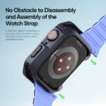 Apple Watch 46мм DUX DUCIS Калъф TAMO - прозрачен с тъмно синьо - Image 6
