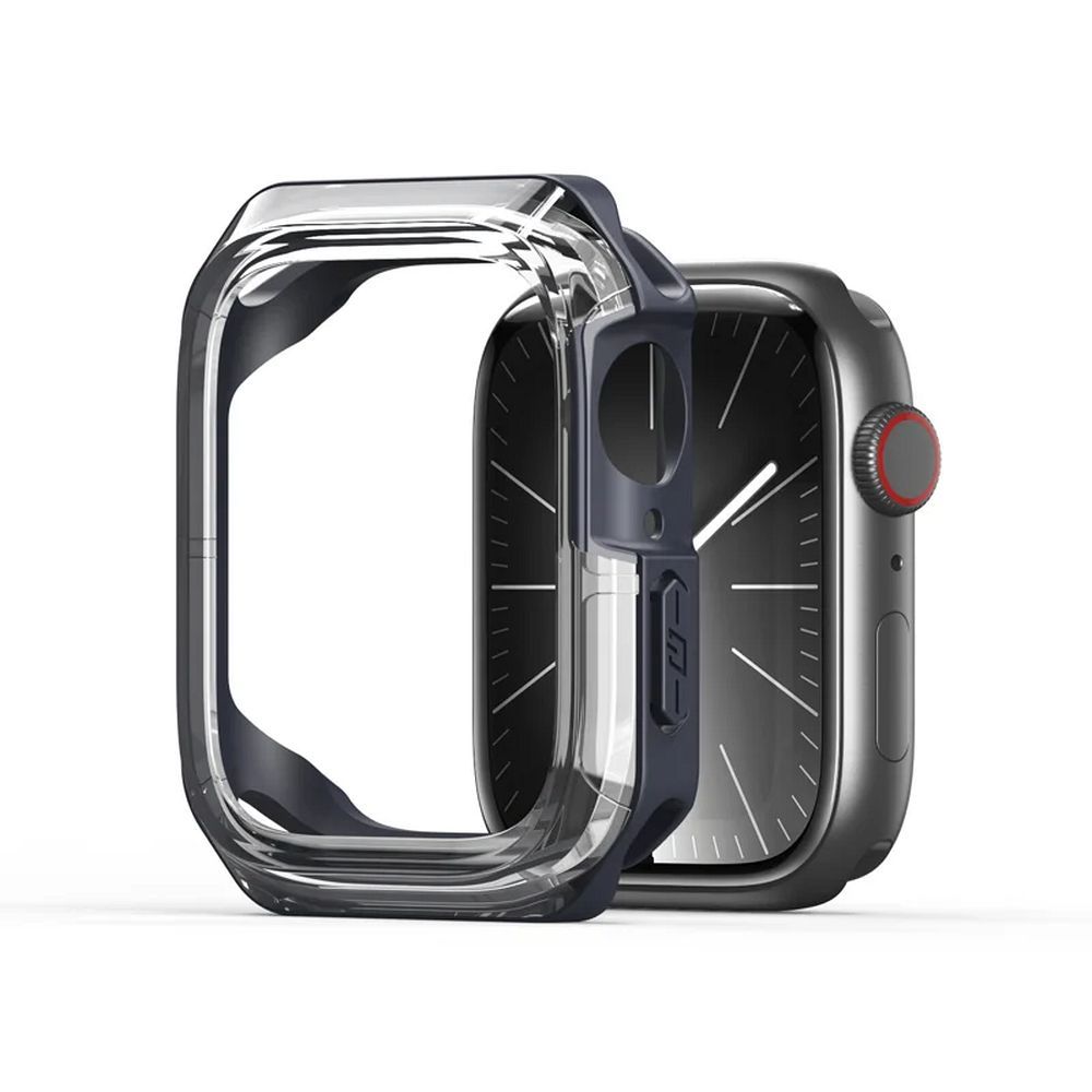 vensfon-appleblue Apple Watch 46мм DUX DUCIS Калъф TAMO - прозрачен с тъмно синьо - Image 1