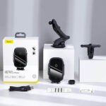 BASEUS Стойка за кола 15W Wireless с вакуум, Light Electric /черна/ - WXHW03-01 - Image 7