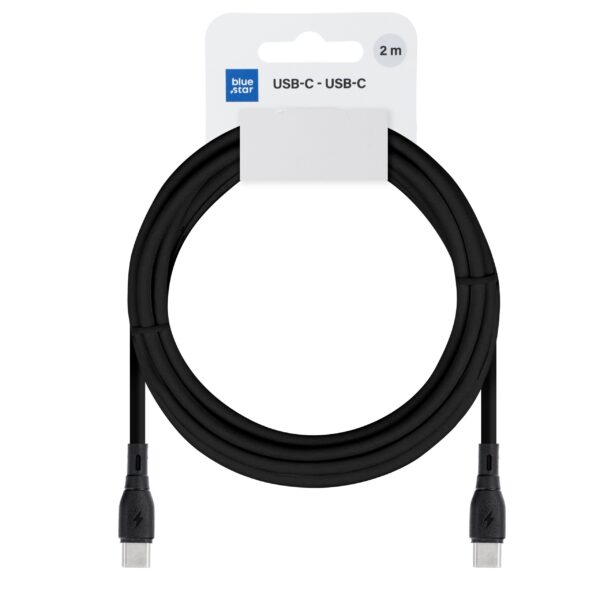 Кабел Blue Star USB C към USB C 3A 60W ECO 2m PJ73-14-3 /черен/
