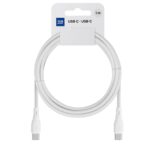Кабел Blue Star USB C към USB C 3A 60W ECO 1m PJ73-13-3 /бял/