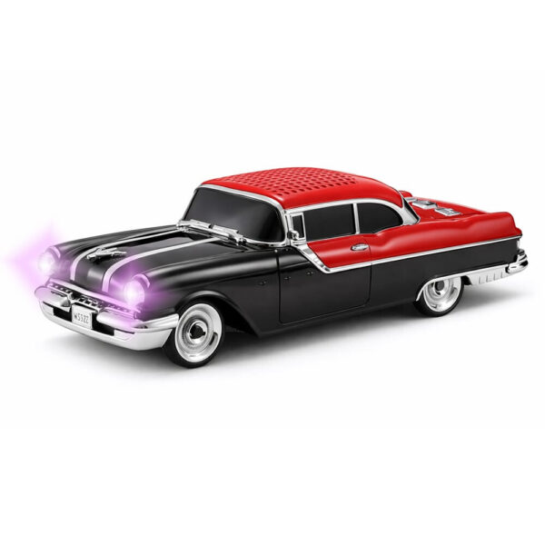Bluetooth тонколонка Cars WS-598 10W във форма на автомобил с LED светлини, USB, MicroSD, AUX и FM радио /черна/