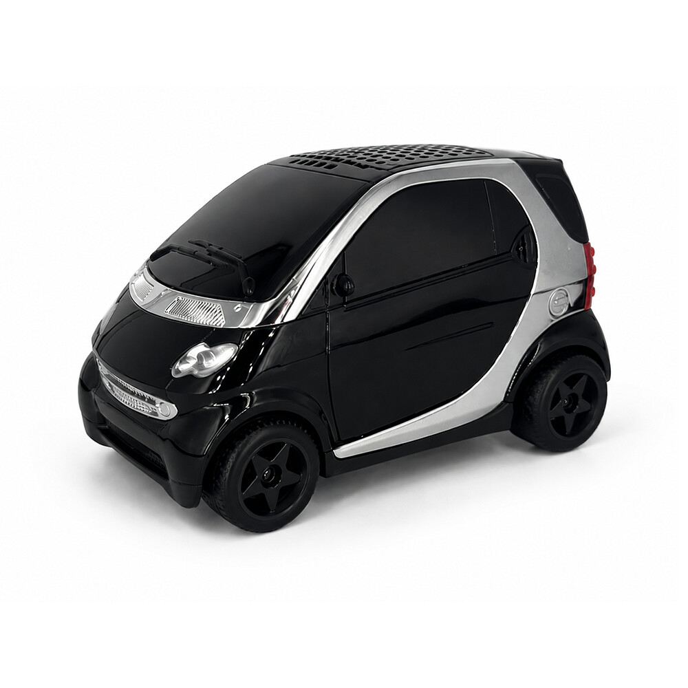 vensfon-bluetooth-tonkolonka-p8721b-5w-black Bluetooth тонколонка Cars BS-P8721B 5W във форма на автомобил с LED светлини, USB, MicroSD, AUX и FM радио /черна/ - Image 1