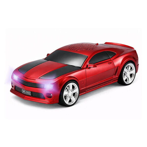 Bluetooth тонколонка Cars WS-592 5W във форма на кола с LED светлини, USB, MicroSD и FM радио