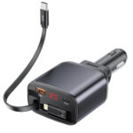 12/24V Зарядно за кола Yantu C42 Type C кабел + USB f+ Type C f 105W