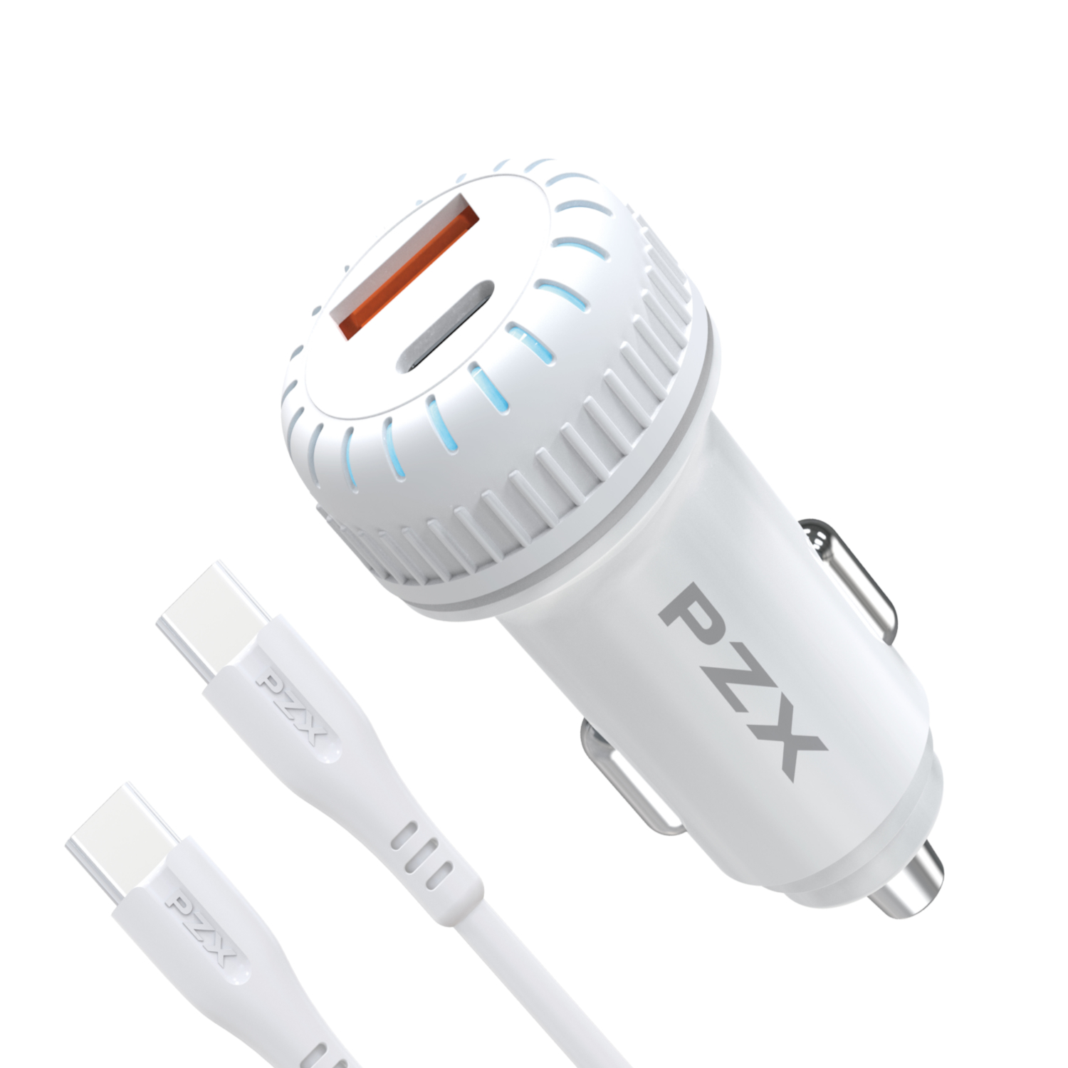 vensfon-c963 12V-24V Зарядно за кола C963 PD Quick Charge + кабел type C 38W - Image 1