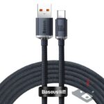 100W Кабел USB - Type-C- BASEUS , 1.2m , Crystal Shine (CAJY000401) /черен/