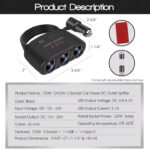 Разклонител за кола 12V/24V – 120W, 3 запалки, USB 3.1A и Type-C порт - Image 5