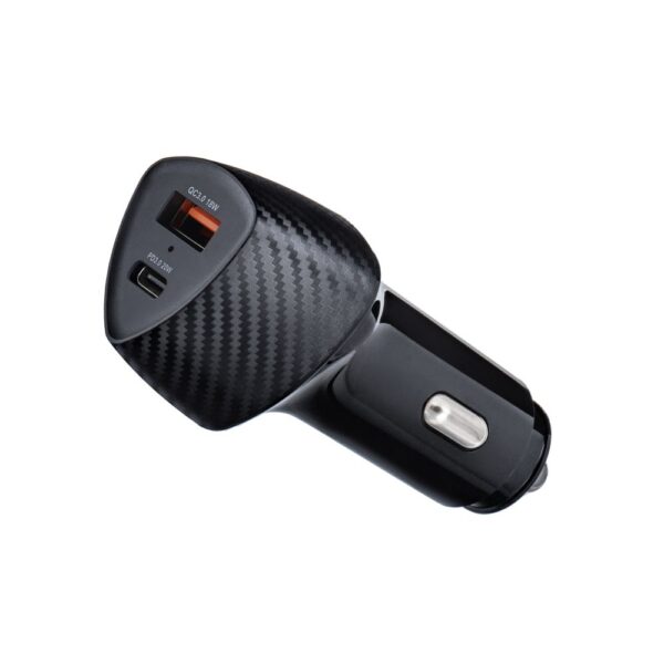 12-24V Зарядно за кола Forcell F-Energy Carbon USB C + USB A QC3.0 PD, 3A, 38W, CC50-1A1C /черно/