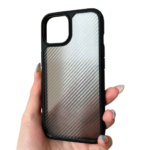 iPhone 14 Силиконов Кейс Business Carbon /черен с прозрачен гръб/ - Image 3