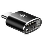 BASEUS Mini Преходник от Type-C към USB-A, 2.4A, CATOTG-01 /черен/ - Image 3