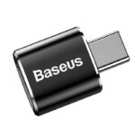 BASEUS Mini Преходник от Type-C към USB-A, 2.4A, CATOTG-01 /черен/ - Image 5
