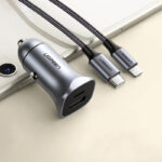 12-24V Зарядно за кола Ugreen CD130, 30W, 3A, 1 x USB-A - 1 x USB-C /сиво/ - Image 6