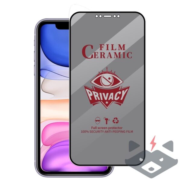 Apple iPhone Xr - 3D керамичен PRIVACY протектор