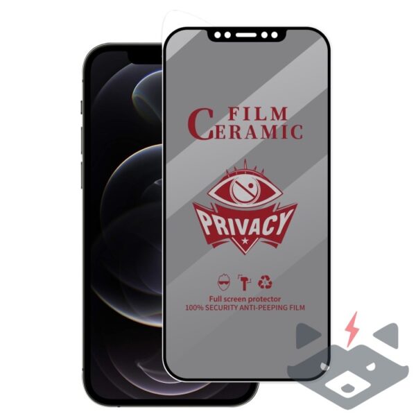 Apple iPhone X/Xs - 3D керамичен PRIVACY протектор