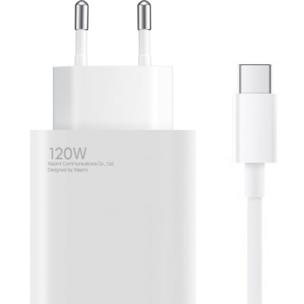 Xiaomi Зарядно, 120W, 6A, 1 x USB-A, с USB-C кабел /бяло/ BHR9462EU
