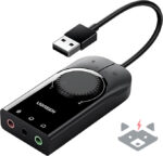 UGREEN CM129 Външна звукова карта, 3 x жак 3.5mm /черна/ - Image 5